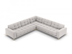 Coltar 6 locuri Bali velvet/picioare gold – L256 x l256 x h75 - Img 1