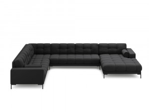 Coltar 7 locuri Bali U tapitat/picioare negre – L327 x l256 x h75 - Img 10