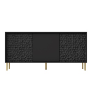 Comoda Bullet KM-1 L155 cm negru/auriu - Img 14