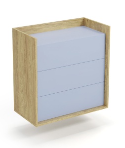 Comoda modulara Mobius S3 natur/albastru - H83 - Img 5