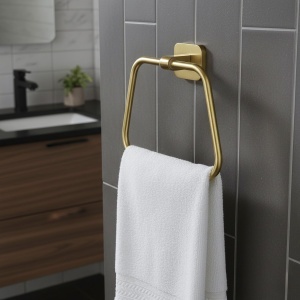 Cuier de baie 5910 Nico Brush Gold - Img 6