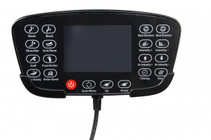 Fotoliu cu functie de masaj si incalzire Solaria negru H105 cm - Img 2