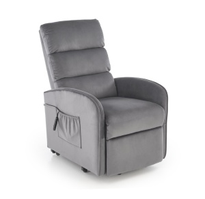 Fotoliu Maroni velvet gri H103 cm