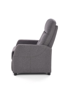 Fotoliu recliner Felipe stofa gri H103 cm - Img 11