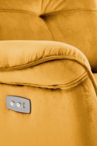 Fotoliu recliner Semir velvet mustariu H108 cm - Img 11