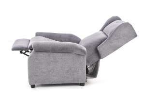 Fotoliu recliner tapitat Agustin gri - H 107-83 cm - Img 12