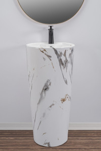 Lavoar Blanka freestanding marmura - H84 cm - Img 5