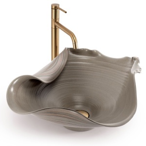 Lavoar ceramic pentru blat REA HM-17 Handmade ART - Img 6