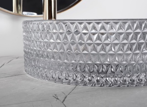 Lavoar Cristal gri deschis L35,5 cm - Img 4