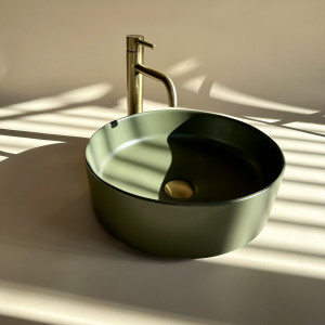Lavoar Sami verde mat L37 cm - Img 2