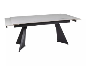 Masa extensibila Laconi alb/negru L160-220xl90 cm - Img 4