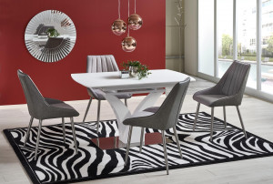 Masa extensibila Palermo alba - L 140-180 x l 80 x h 75 cm - Img 9