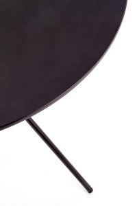 Masa rotunda Fondi negru – ø80 / h75 cm - Img 8