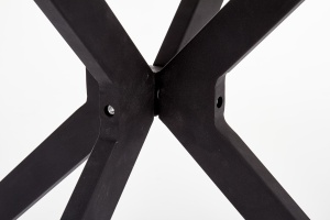 Masa rotunda MDF + sticla + metal Avelar - d 120 x h 76 cm - Img 11
