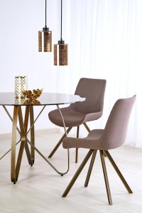 Masa sticla + metal Lungo - d 120 x h 76 cm - Img 6