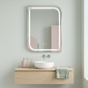 Oglindă LED ZONE 80x60 BRUSH NICKEL - Img 6
