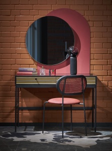 Oglinda Patina neagra ø70 cm - Img 2