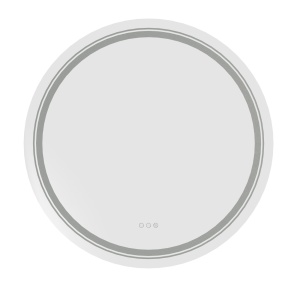 Oglinda pentru baie Dover 80 cm argintie
