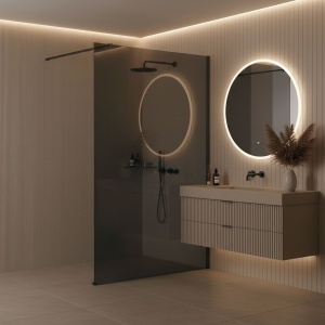 Paravan de dus Rea Flexi Grey / Titan 100 - Img 2