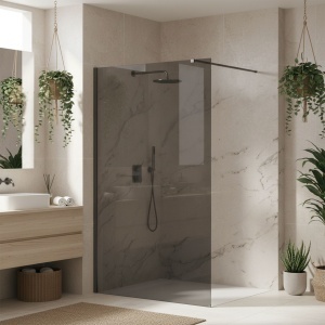Paravan de dus Rea Flexi Grey / Titan 120 - Img 3