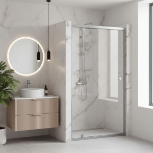 Paravan de dus Rea Primo Swing 80 Chrome - Img 2