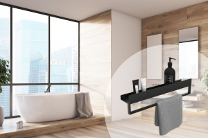 Raft pentru baie negru mat SF01 60cm - Img 6