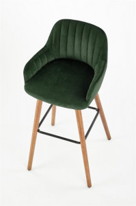 Scaun bar catifea H-93 verde – H 98 cm - Img 8