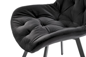 Scaun catifea K519 velvet negru - Img 11