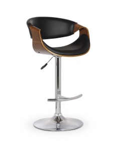 Scaun de bar H100 negru - Img 2