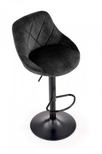 Scaun de bar H101 velvet negru - Img 9