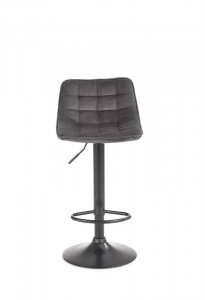 Scaun de bar H95 velvet gri - Img 3