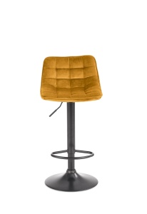 Scaun de bar H95 velvet mustariu - Img 7