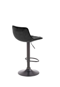 Scaun de bar H95 velvet negru - Img 12