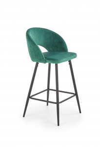 Scaun de bar H96 velvet verde