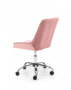 Scaun de birou Rico velvet roz H91 cm - Img 6