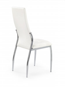 Scaun K209 piele ecologica alb - Img 2