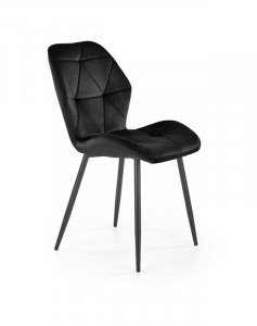 Scaun K453 velvet negru - Img 1