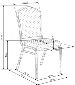 Scaun K66 material visiniu - Img 4