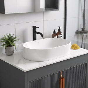 Set de mobilier de baie cu blat Modo 60cm Grey - Img 4