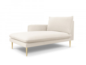Sezlong tapitat Vienna plusat/picioare gold – L170 x l110 x h95 - Img 2