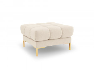 Taburet tapitat Bali stofa/picioare gold – L60 x l60 x h41 - Img 1