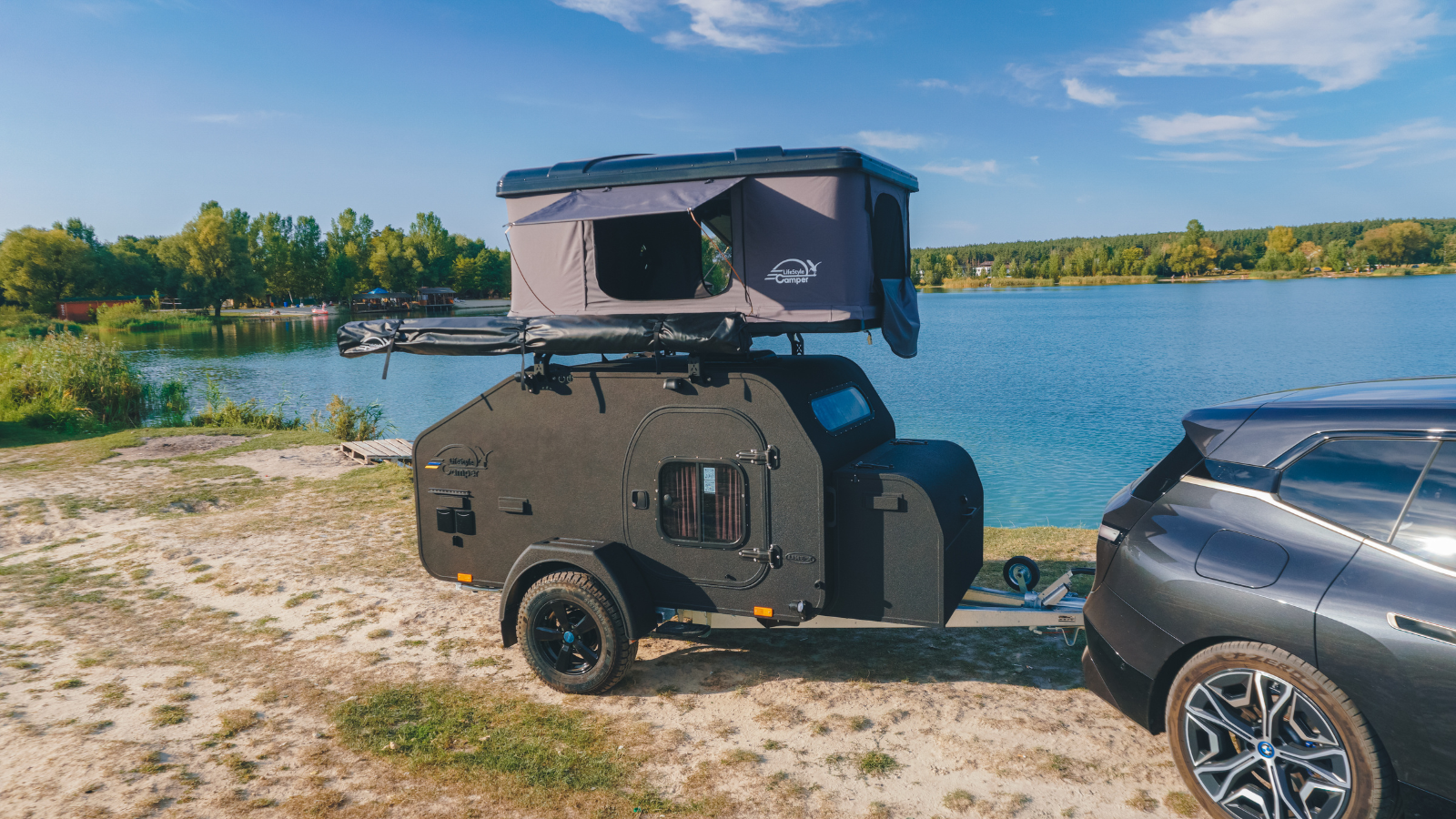 lifestyle camper black overlanding lac cort de acoperis