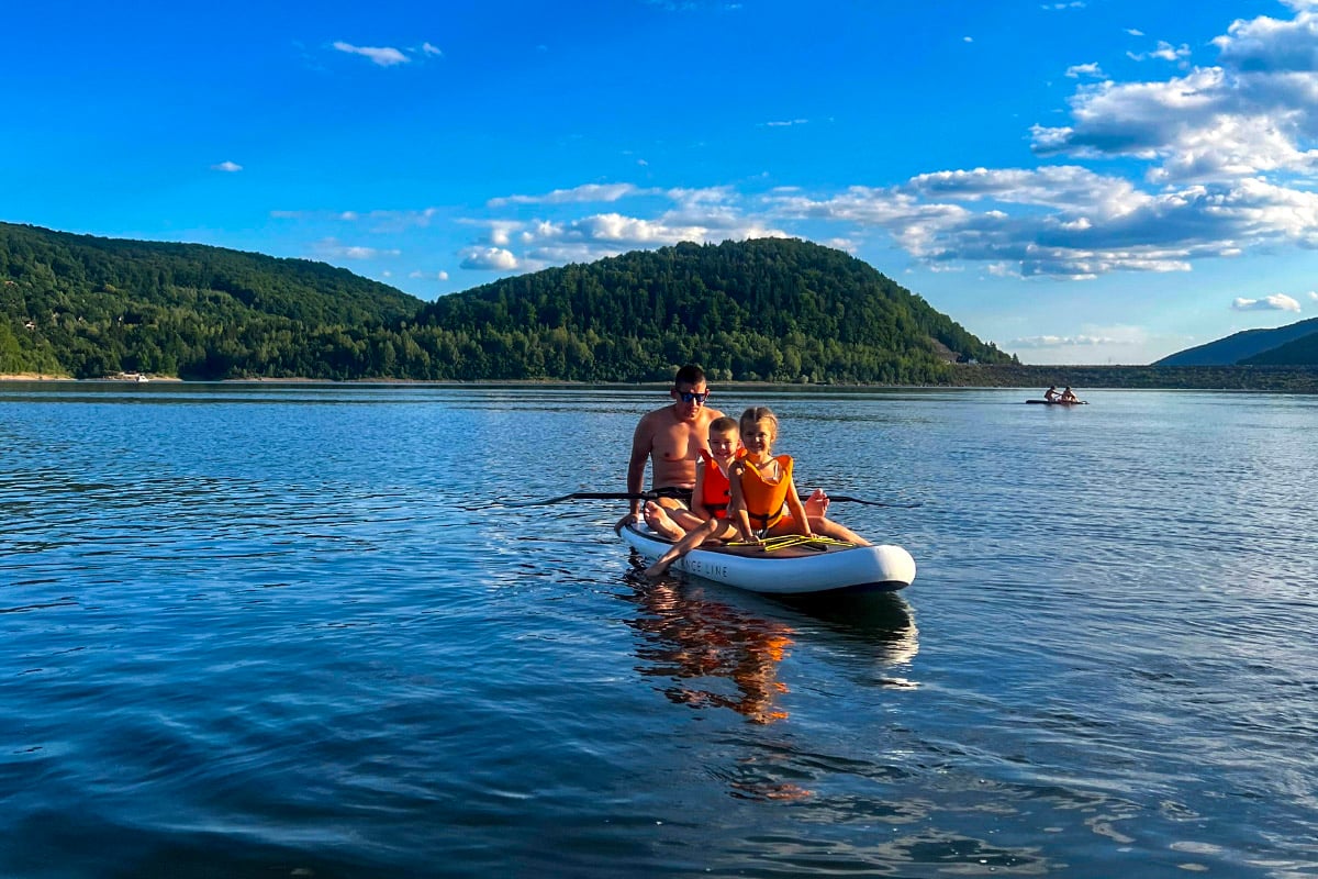 SUP pe Lacul Zetea