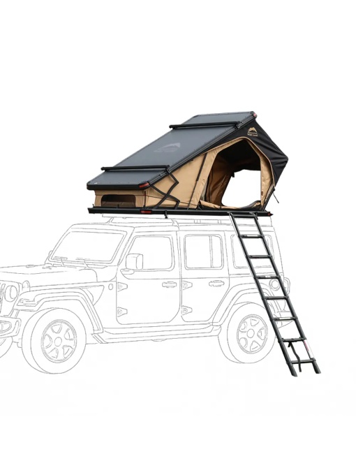 Cort de acoperiș auto 144 x 206 cm, 2-3 persoane, Bush Cruiser 140 Wild Land