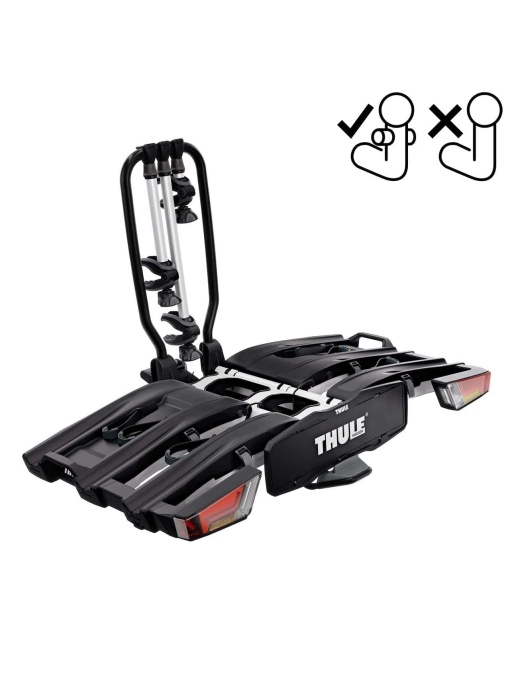 Suport 3 biciclete Thule EasyFold XTF 3 cu prindere pe carligul de remorcare (13pini)