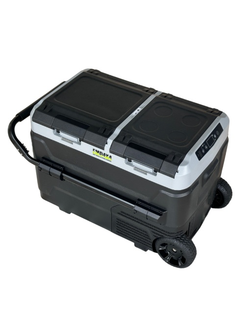 Frigider si congelator auto portabil cu roti 42.4 L, cu compresor, alimentare 12V/24V/220V, Bluetooth, control digital, -20°C +20°C EMD4x4