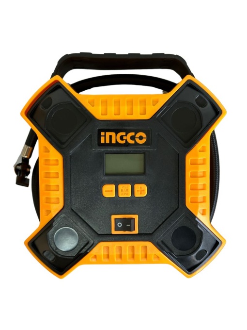 Compresor auto cu afisaj digital 12V 35l/min + Accesorii INGCO