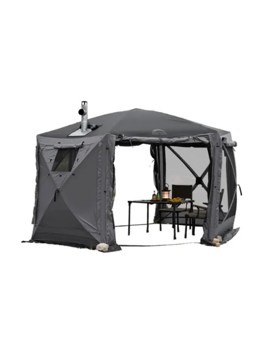 Cort multifuncțional hexagonal Hub Screen House 600 Lux Wild Land – pentru evenimente și relaxare în aer liber