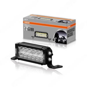 Bara LED OSRAM VX180-SP DR Spot de 16.8cm, prezentată alături de ambalajul original.