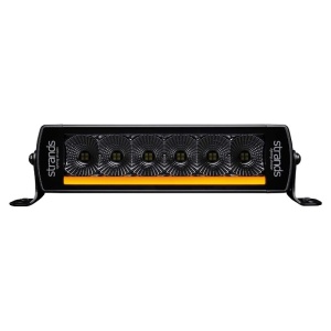 Bara LED Siberia Next Level 28,6 cm, 120W, 9200 lm, rază 78 m, 6000K, fascicul flood, lumină alb, roșu și amber, carcasă aluminiu negru, lentilă clar, suport inox și aluminiu, rezistent la apă și praf (IP67/IP69K), Strands